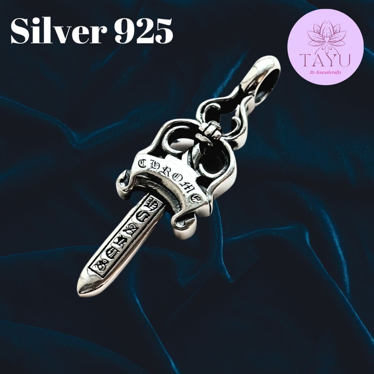 大人気新品】シルバー925 ダガーチャーム#2 ペンダントトップ 