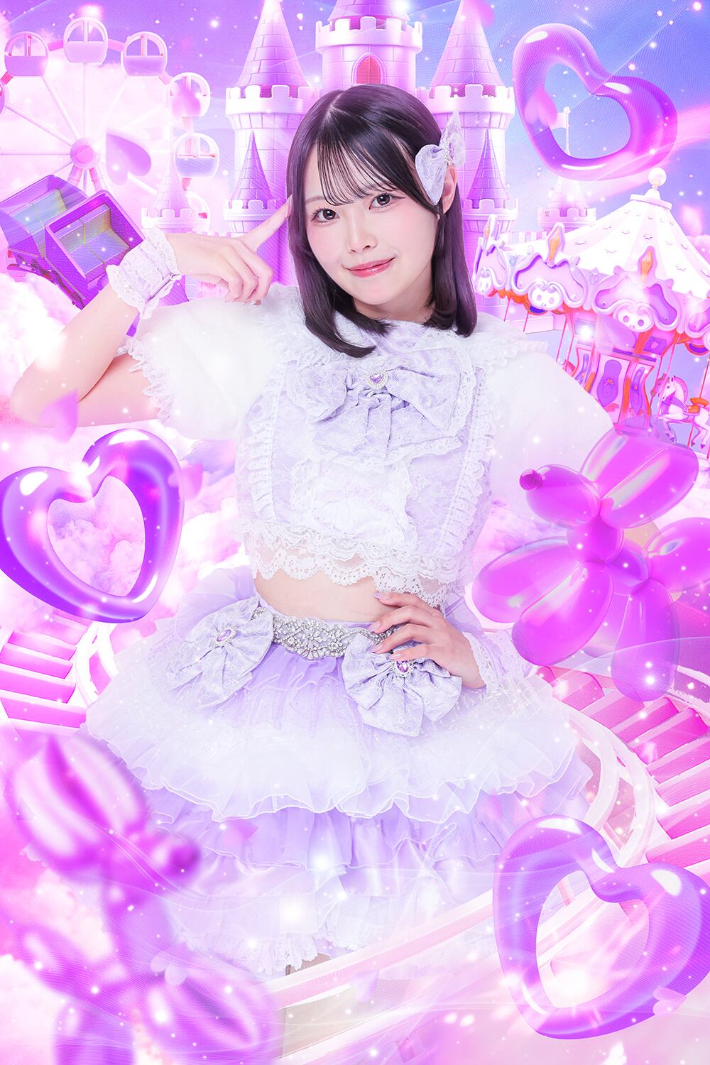 月城ほのかAim卒業DECOチェキ（裏メッセージ付き）