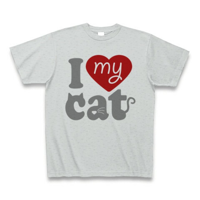 I love my cat -gray-