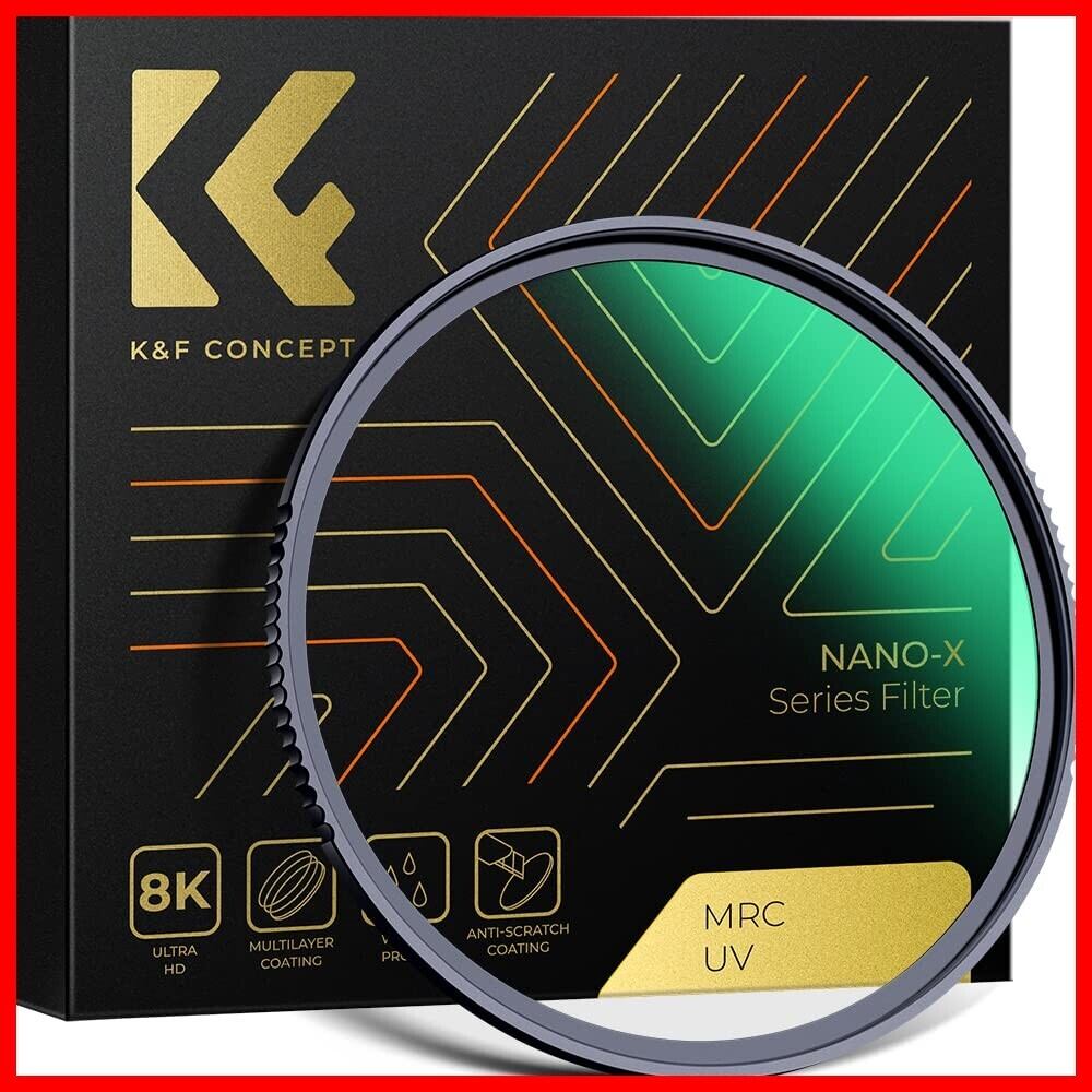K&F Concept 95mm レンズ保護フィルター AGC光学ガラス 超解像力 高