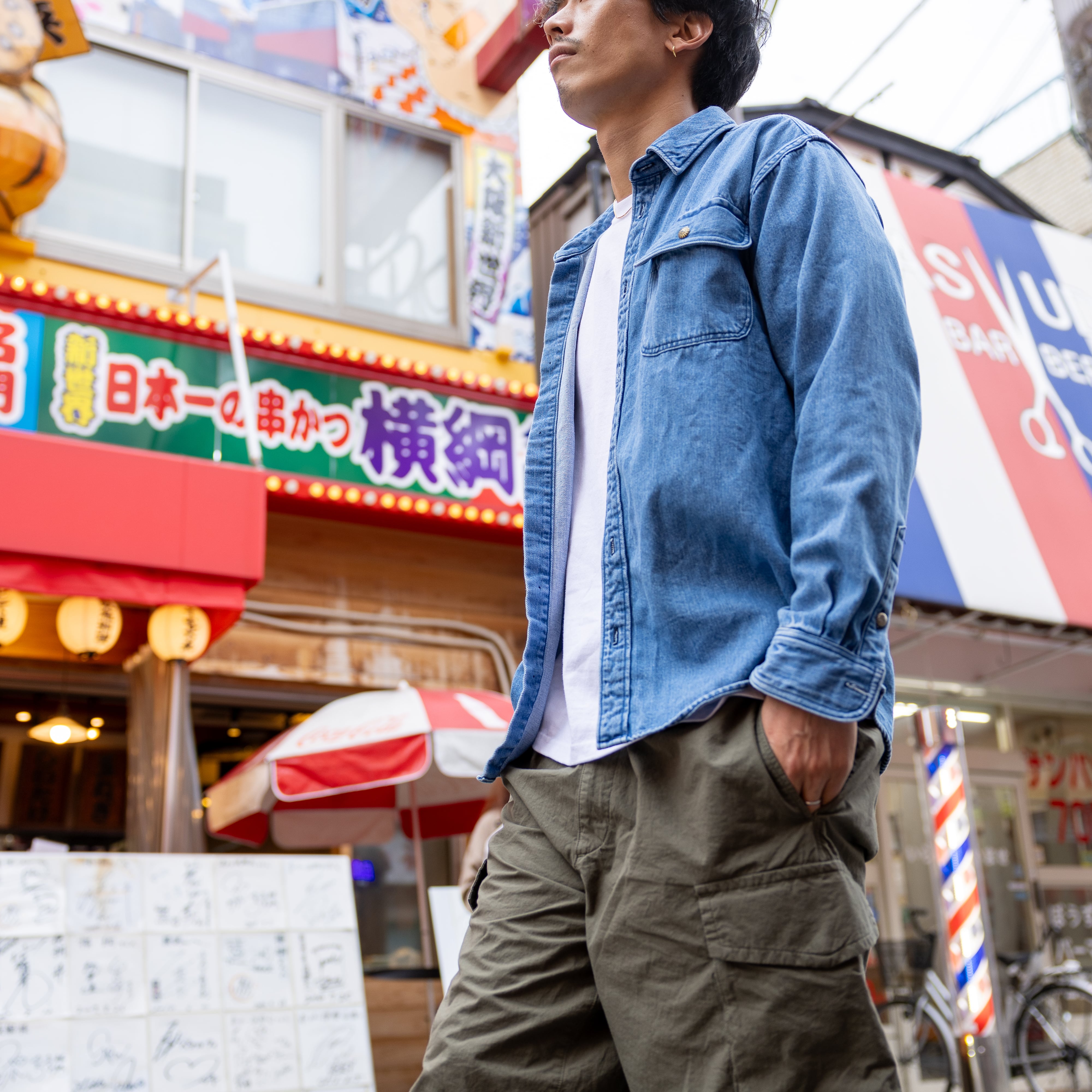 綺麗に着れる『ブルーデニムシャツ』9オンス | 「Japan Made屋」公式