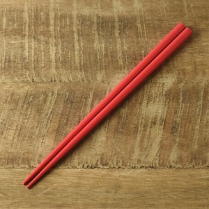 カラフルスティック箸 サーモンレッド Colorfull Chopsticks - Pink【キッチン雑貨/Brounie１】
