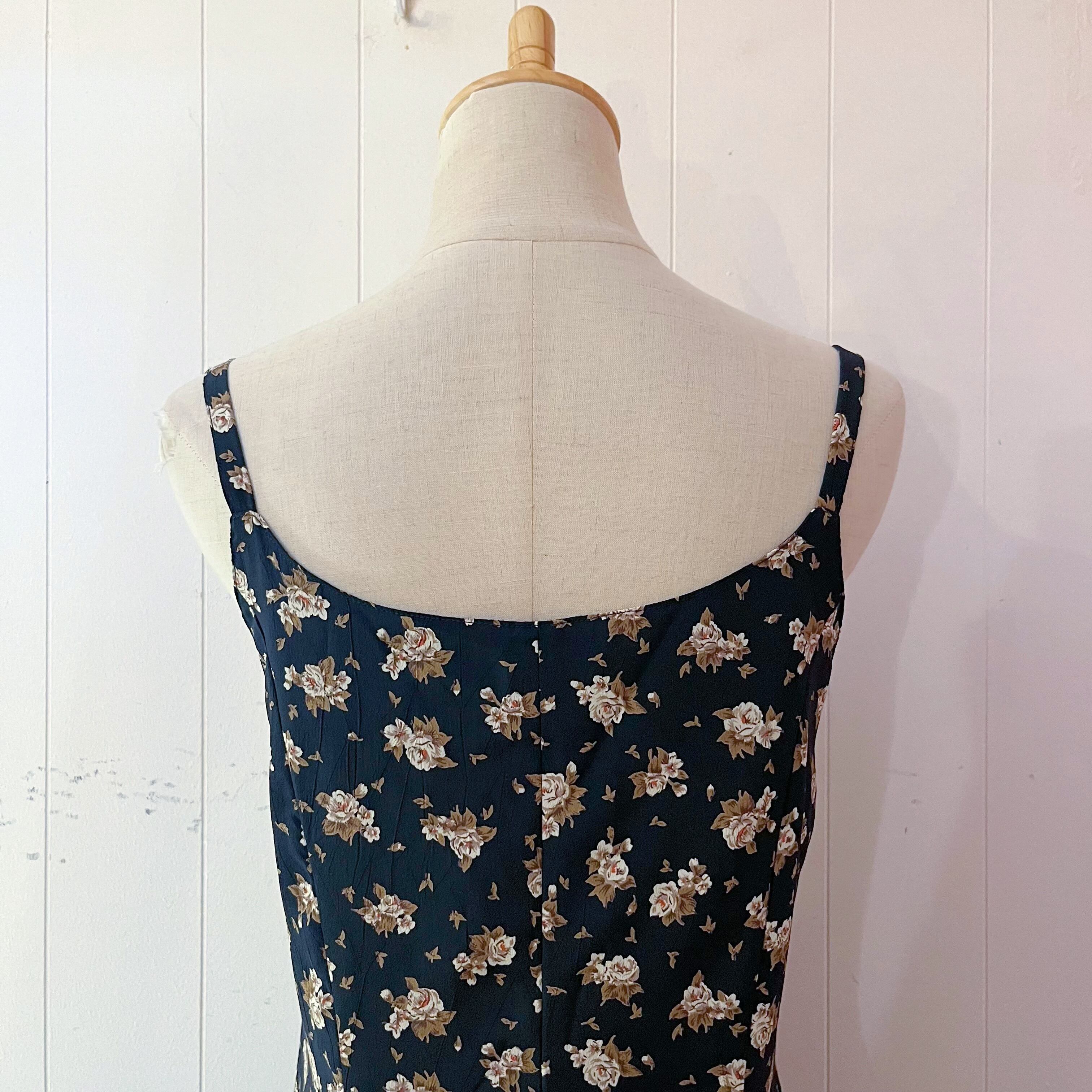 white rose camisole one-piece