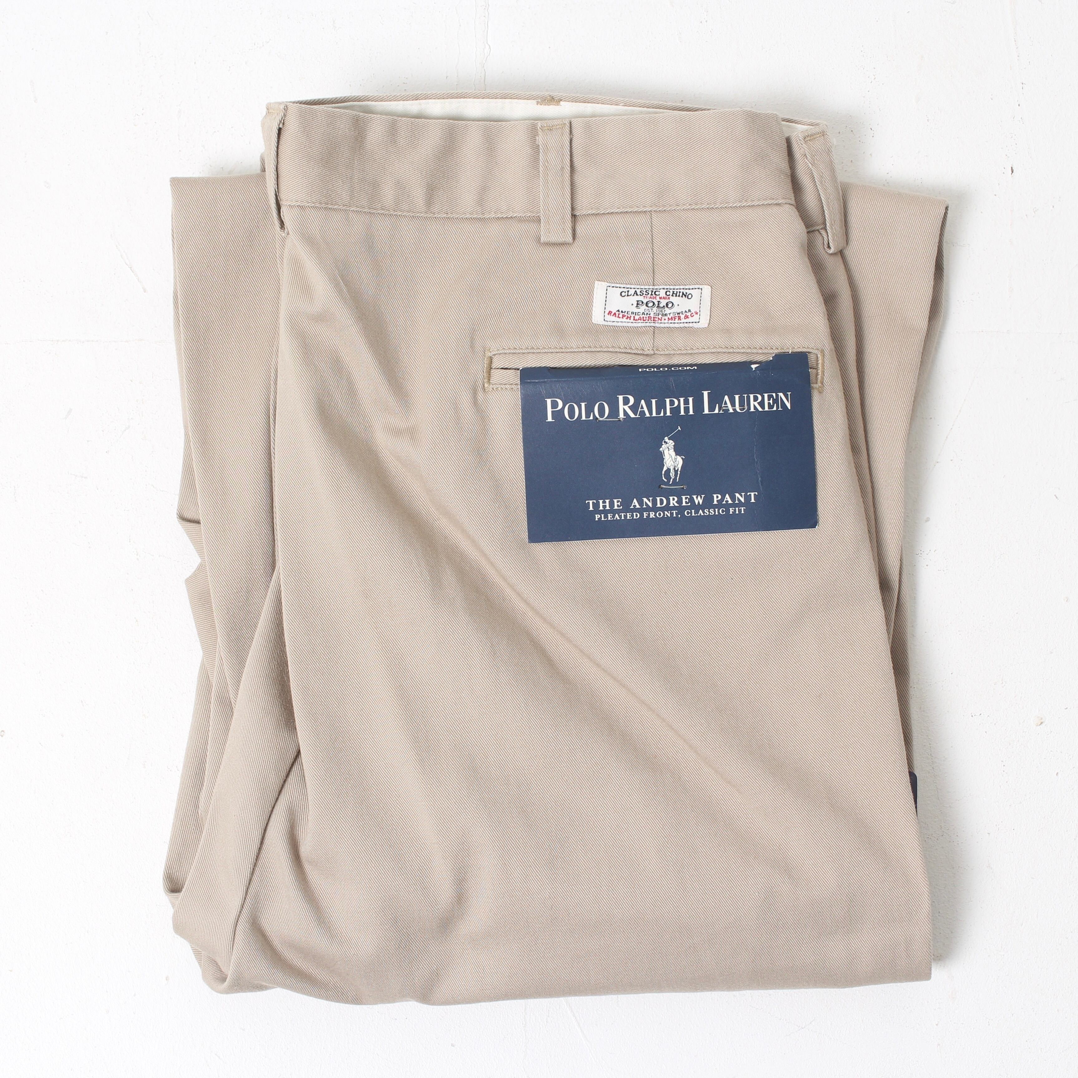 1990's〜 Polo by Ralph Lauren chino trousers MADE IN USA W32L30