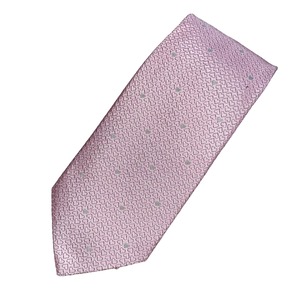 HERMES “Heart” pattern silk tie