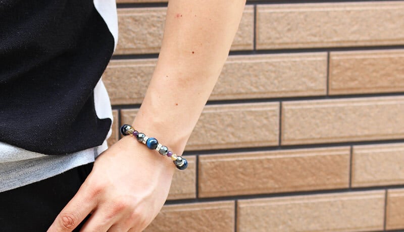 デキる男の2月誕生石ブレス 仕事成功祈願ブレスレット アメジスト