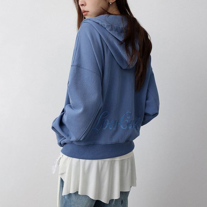 back logo zip-up hoodie 14289