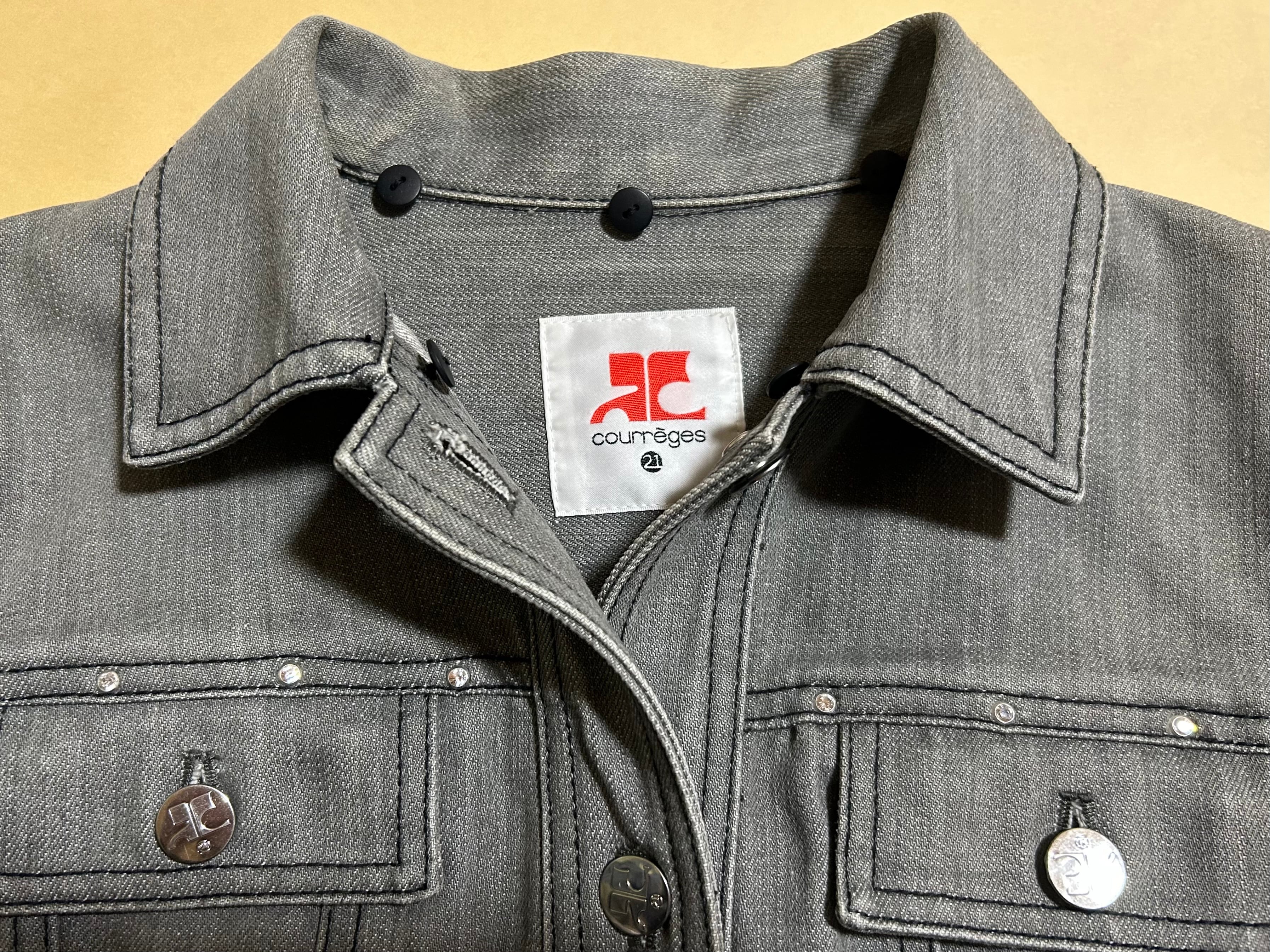 【4万円】クレージュ  デニムデザイン　ジャケット高級感のあるデニム生地に