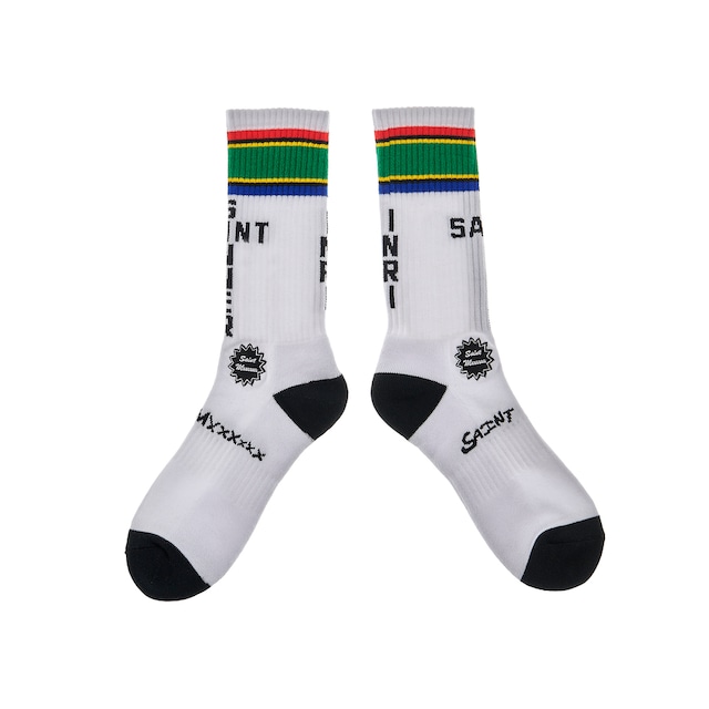 【SAINT MICHAEL】SM-A23-0000-108/SOCKS/SOUTH AFRICA/WHITE