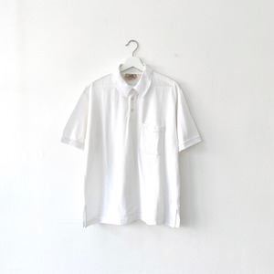 "HERMES"polo shirt -white-