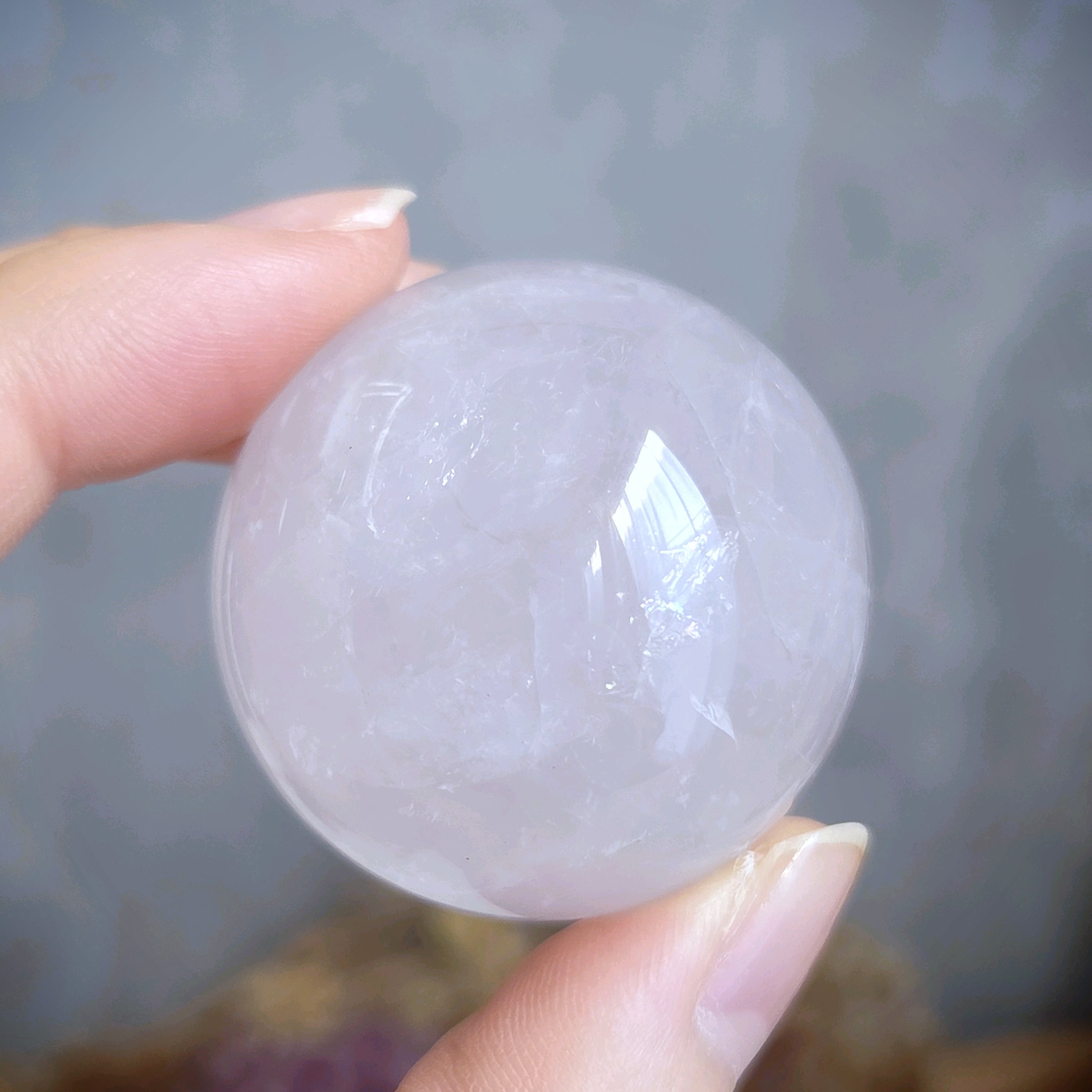 ペリウィンクルローズクォーツ スフィア | ホシノカケラ STONE/AROMA/ART