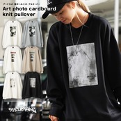 ◆アートフォト 段ボールニット プルオーバー◆ef-g1350132e