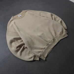 90s JERZEES sweatshirt solid sand beige L 古着