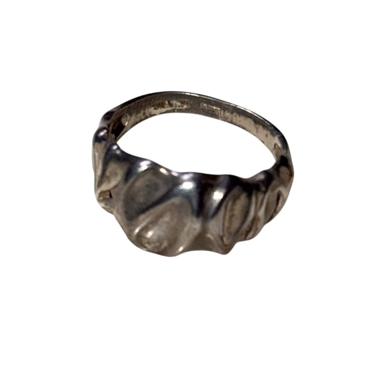 vintage silver abstract ring