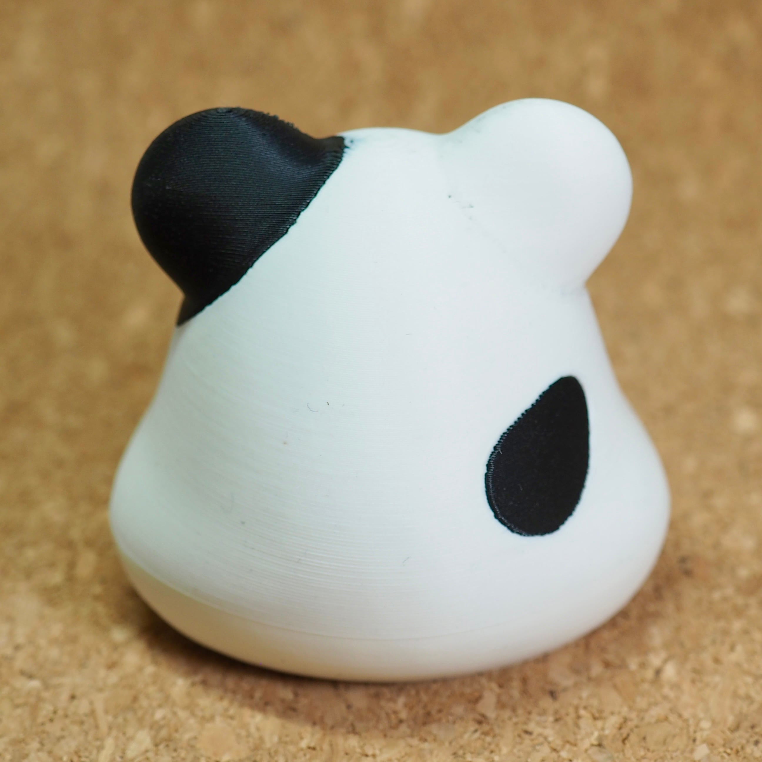 しろくまミニオブジェ（黒ぶち） | しろくまMAKE SHOP