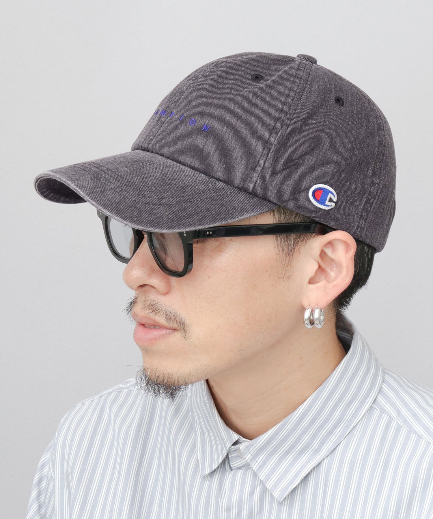 RRL キャップ インディゴ ウォバッシュ ストライプ ワンサイズ ツバ芯