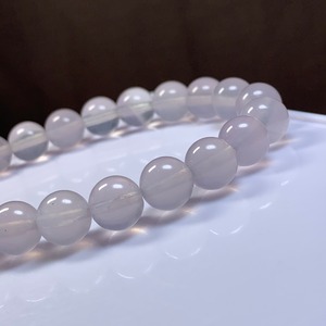 A47.ミルキーパープルカラーレスパープルフローライト・ブレスレット