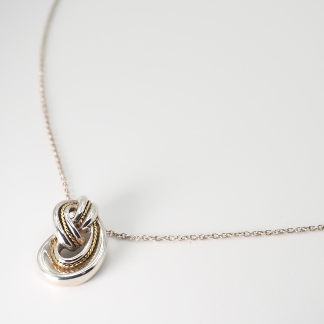 Tiffany&Co. ノットコンビネックレス シルバー925 K18 ティファニー