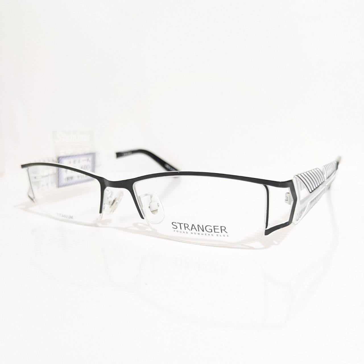【STRANGER】スクエアナイロールフレーム ブラック・ホワイト