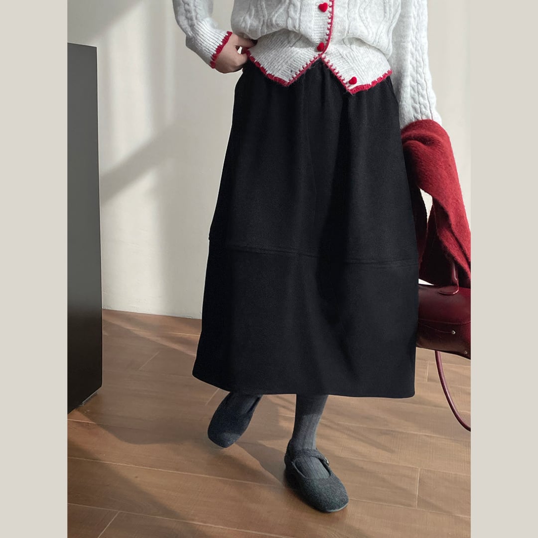 Cocoon Silhouette Skirt BO0288