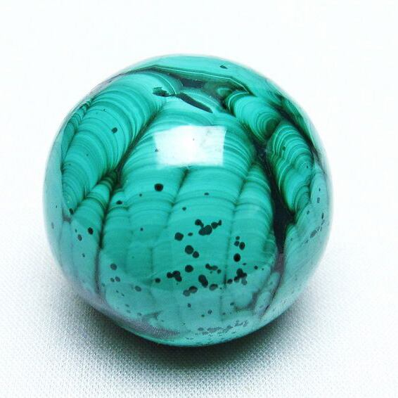 マラカイト 丸玉 35mm スフィア 一点物  141-4871
