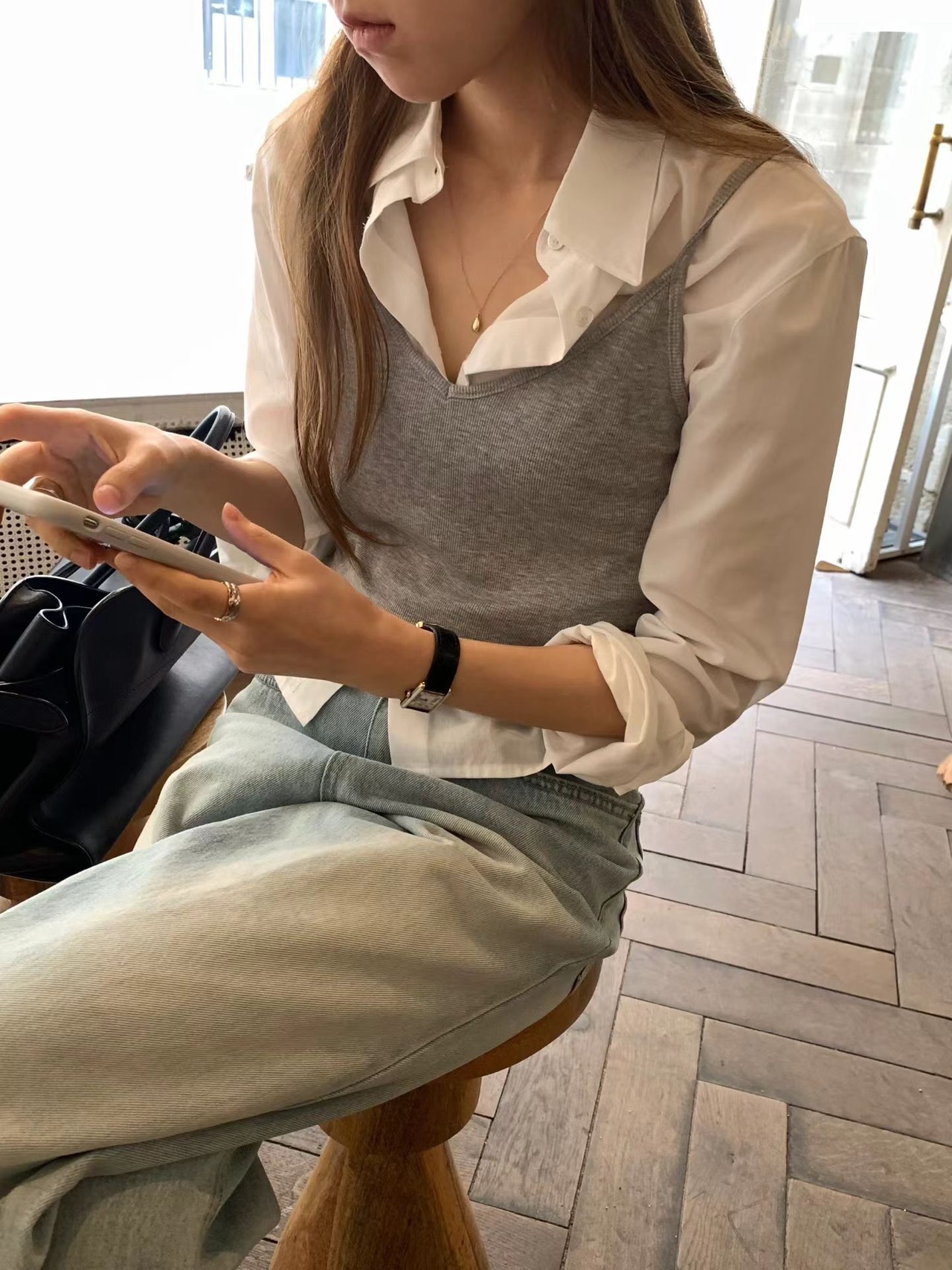 (OUNCE) moi sleeveless tee / 4color