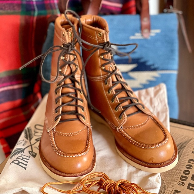 NOS(新古品) RRL アメリカ製 BRUNEL BOOTS(ブルネルブーツ) ラセットカラー 9–D