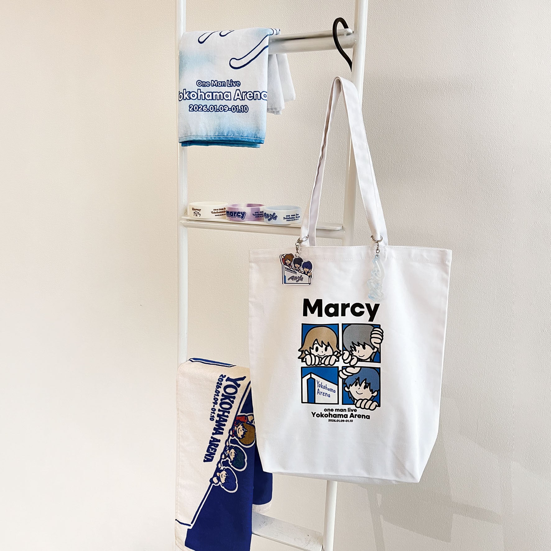 メンバーイラスト キャンバストートバッグ | Marcy Official Goods