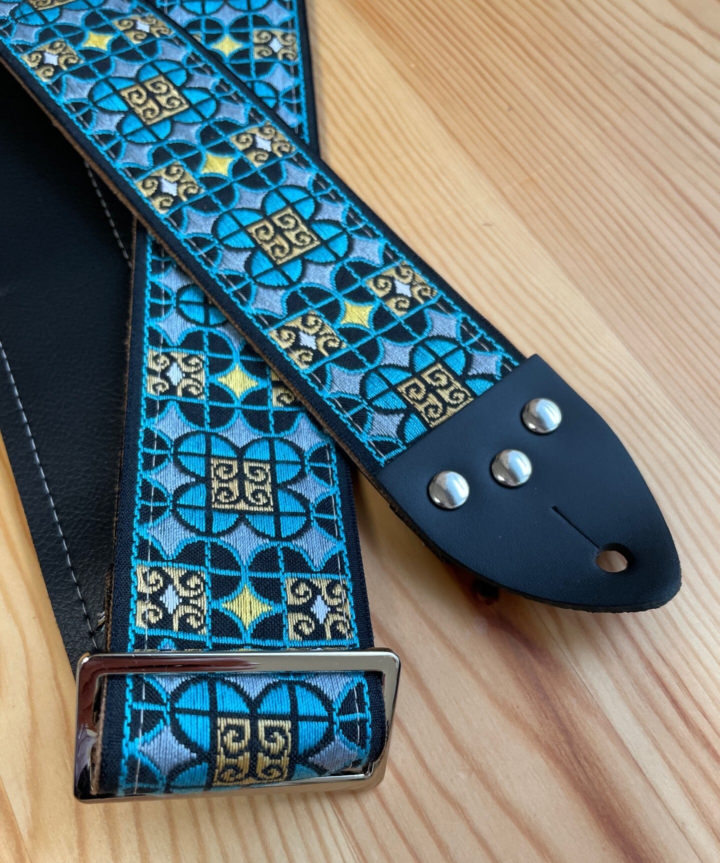 Tom's Vintage Straps Turquoise Virginia ハンドメイド ギター