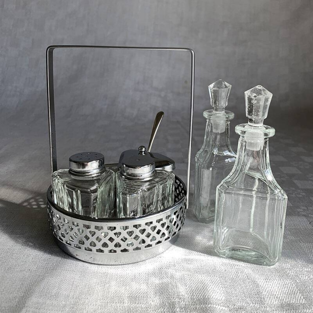 コンディメントセット　卓上調味料入れ　スパイスジャー　塩コショウ　マスタード　オイル差し 12twcp14