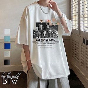 【韓国メンズファッション】プリントTシャツ シンプル クール プチプラ ユニセックス サイズ豊富 BW2612