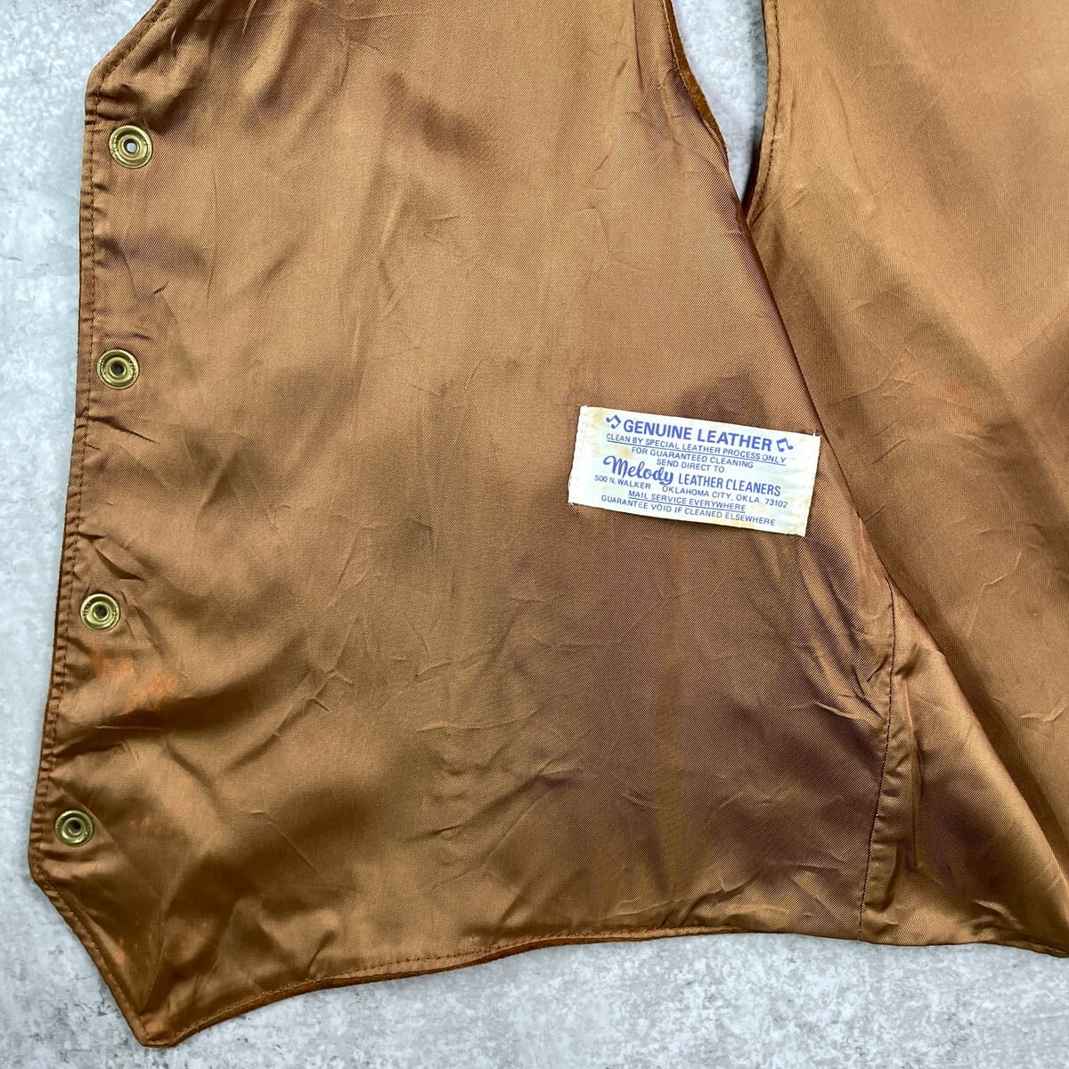 70年代 PIONEER WEAR スエードレザーベスト メンズM相当 古着 70s