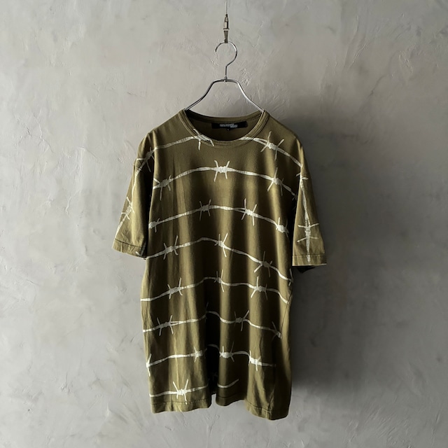 -GARÇONS JUNYA WATANABE MAN- AD2003 happy army store limited T-shirt “Barbed wire”