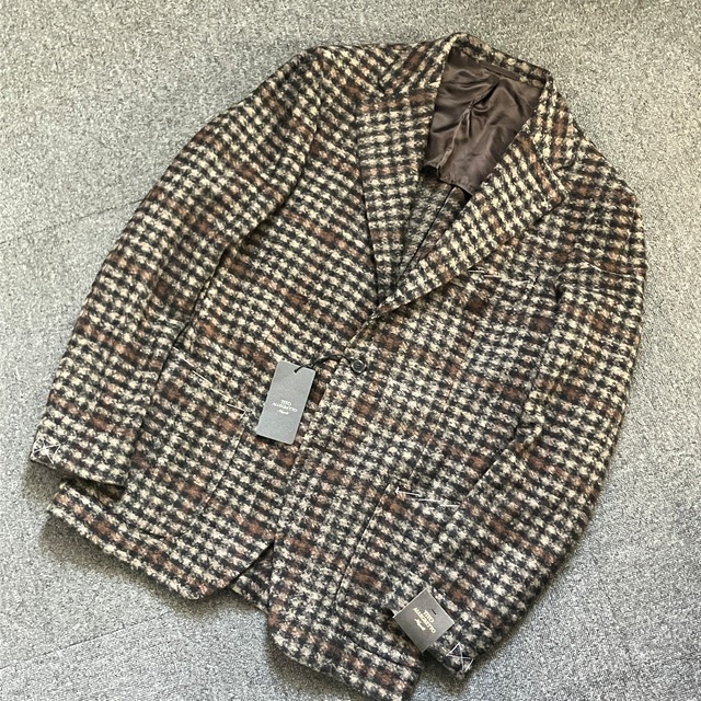 "未使用品" TITO ALLEGRETTO WOOL / ACRYLIC / POLYESTER  CHECK  JACKET《46.48》