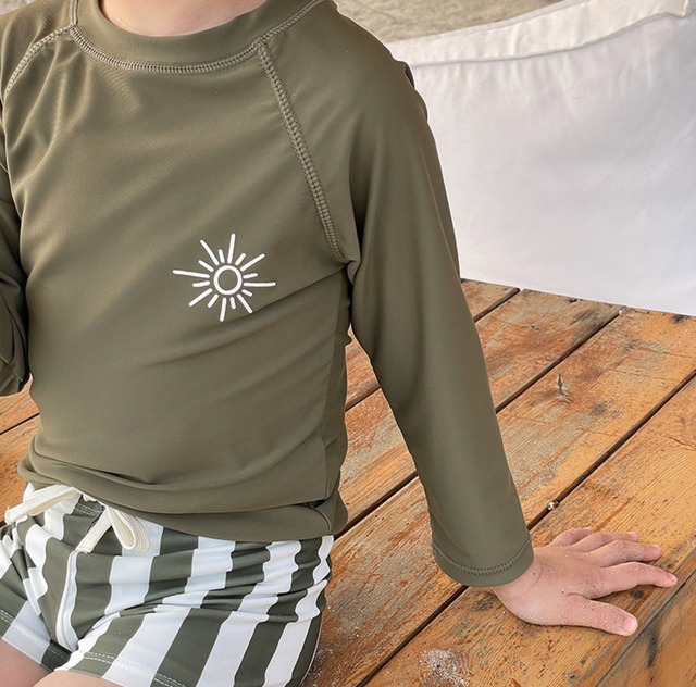 予約khaki color swimsuit　