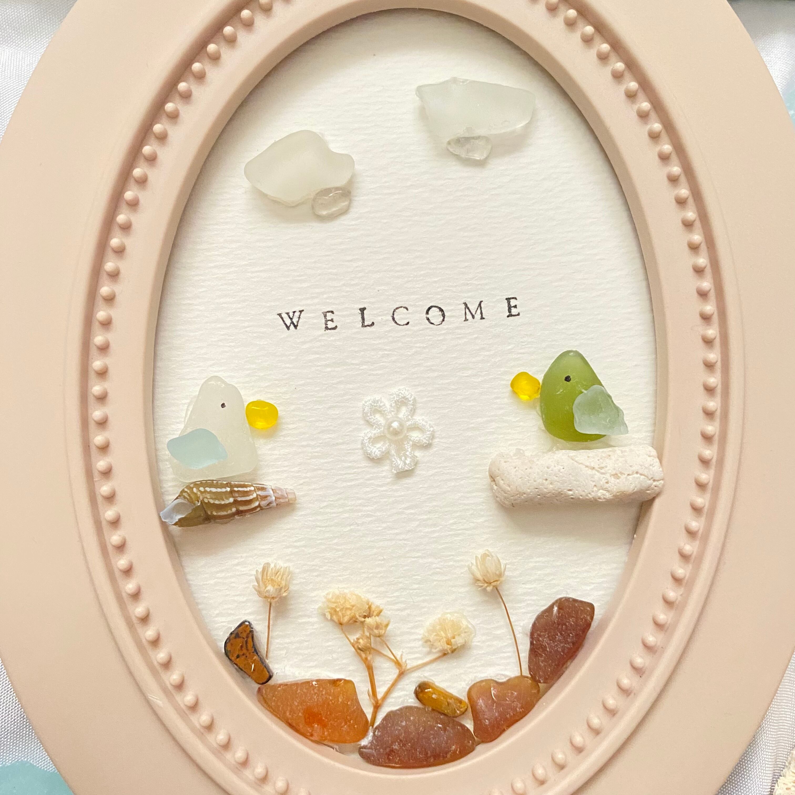 "鳥たちがお出迎え。"