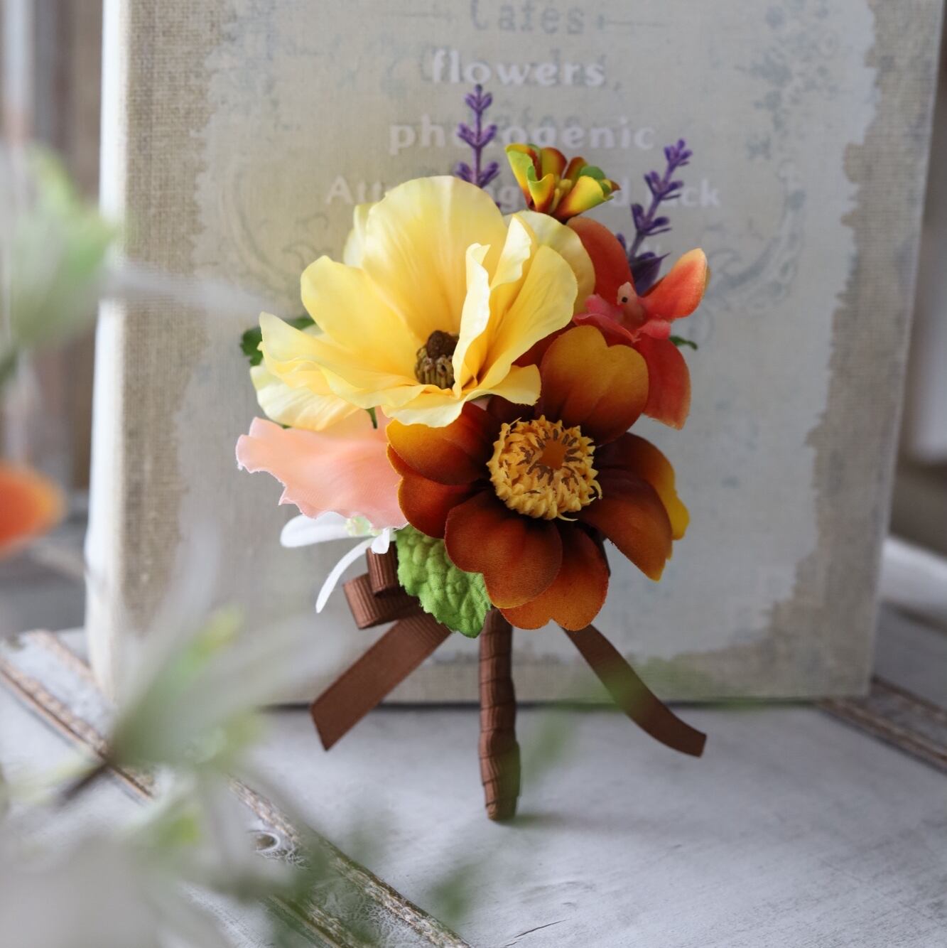 ウェディングブーケブートニア結婚式披露宴前撮り