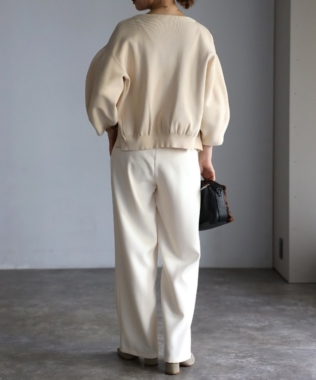 ハイウエストピンタックパンツ