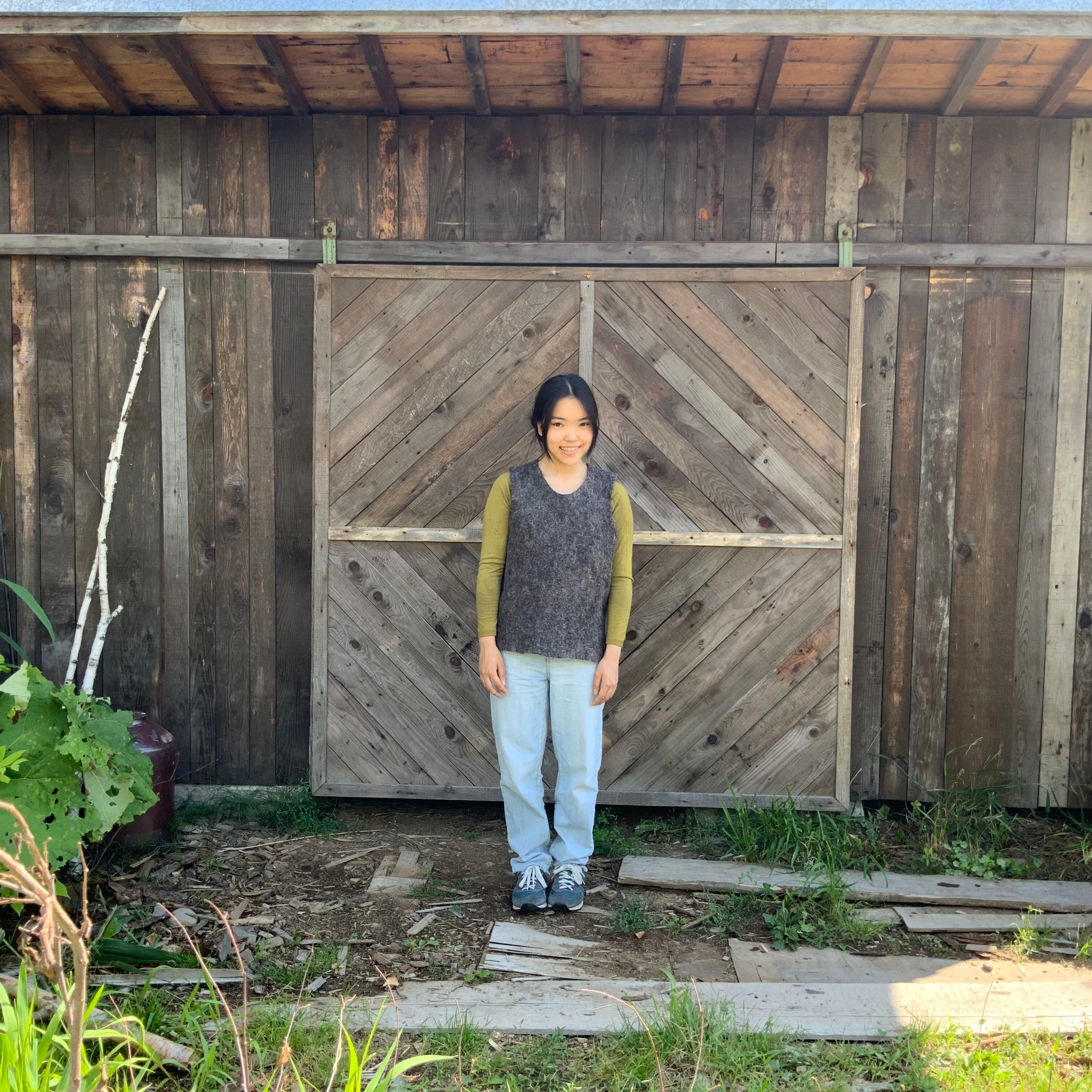 VEPO2-22002 かぶりベスト 焦茶