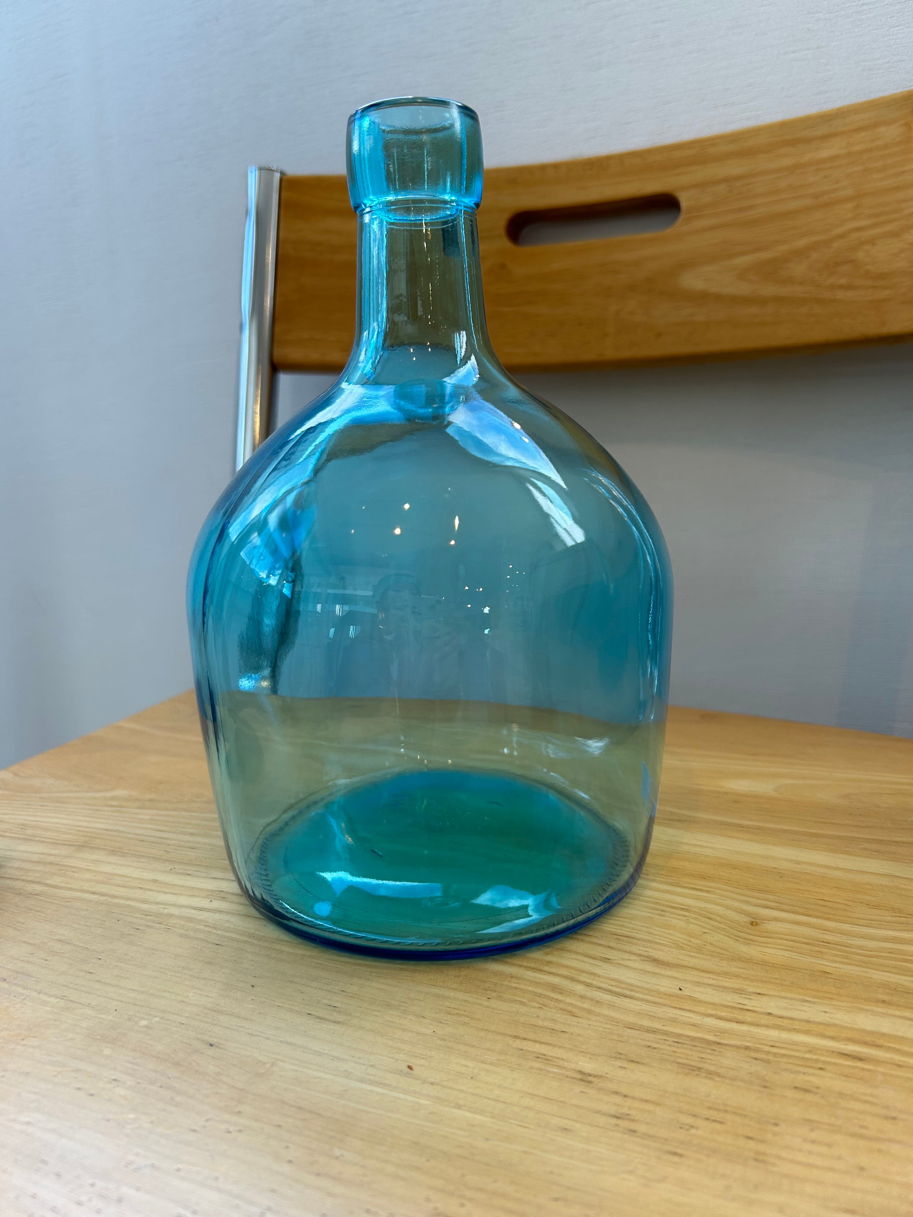 水色デミジョンボトル 小さめサイズ flower baseにも | 古道具とれじ