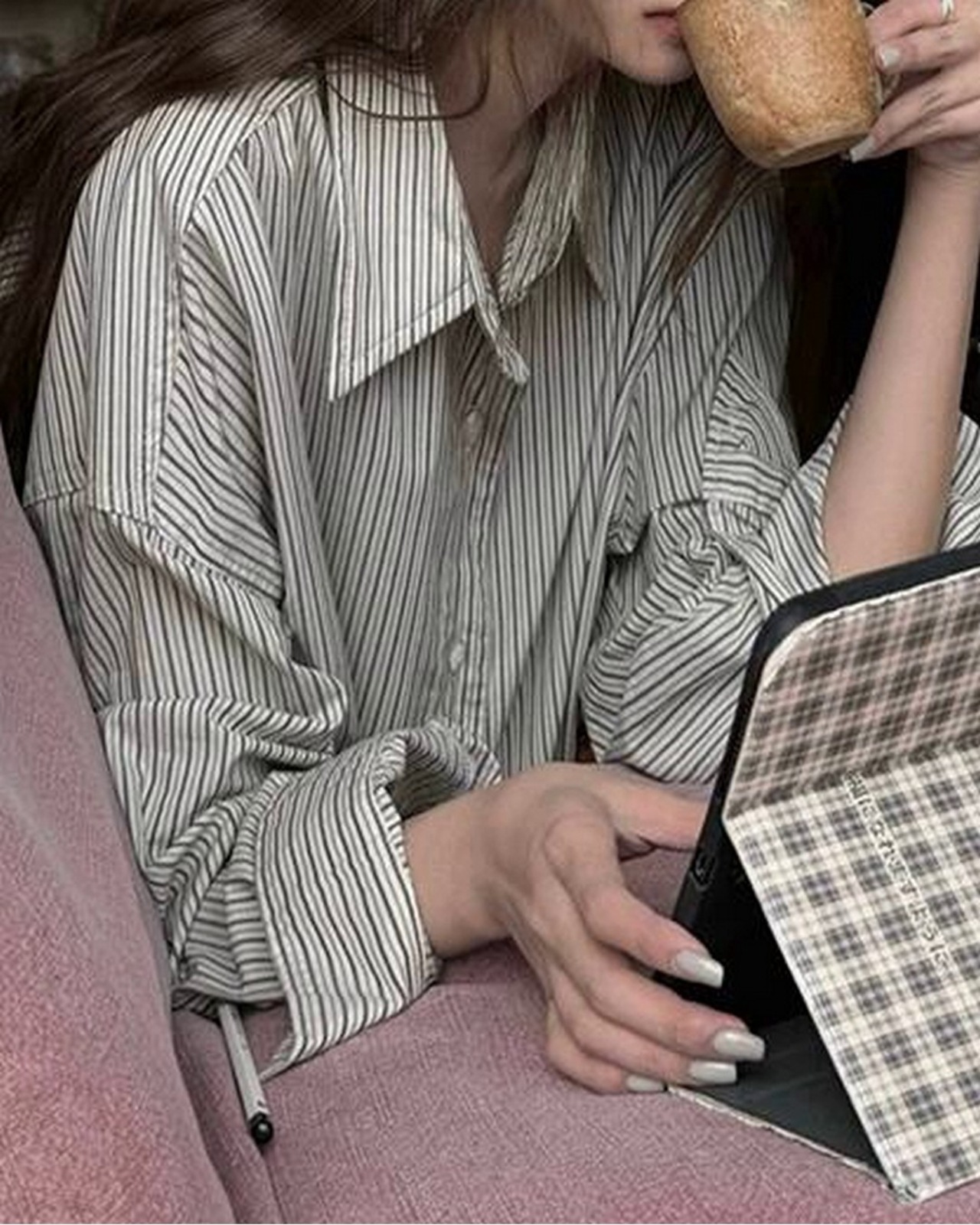 ロングスリーブストライプシャツ A0192 - 5