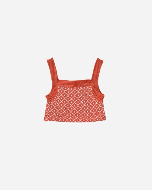 《即納》son and daughter / Tabba Knit Crop Top 3-4Y