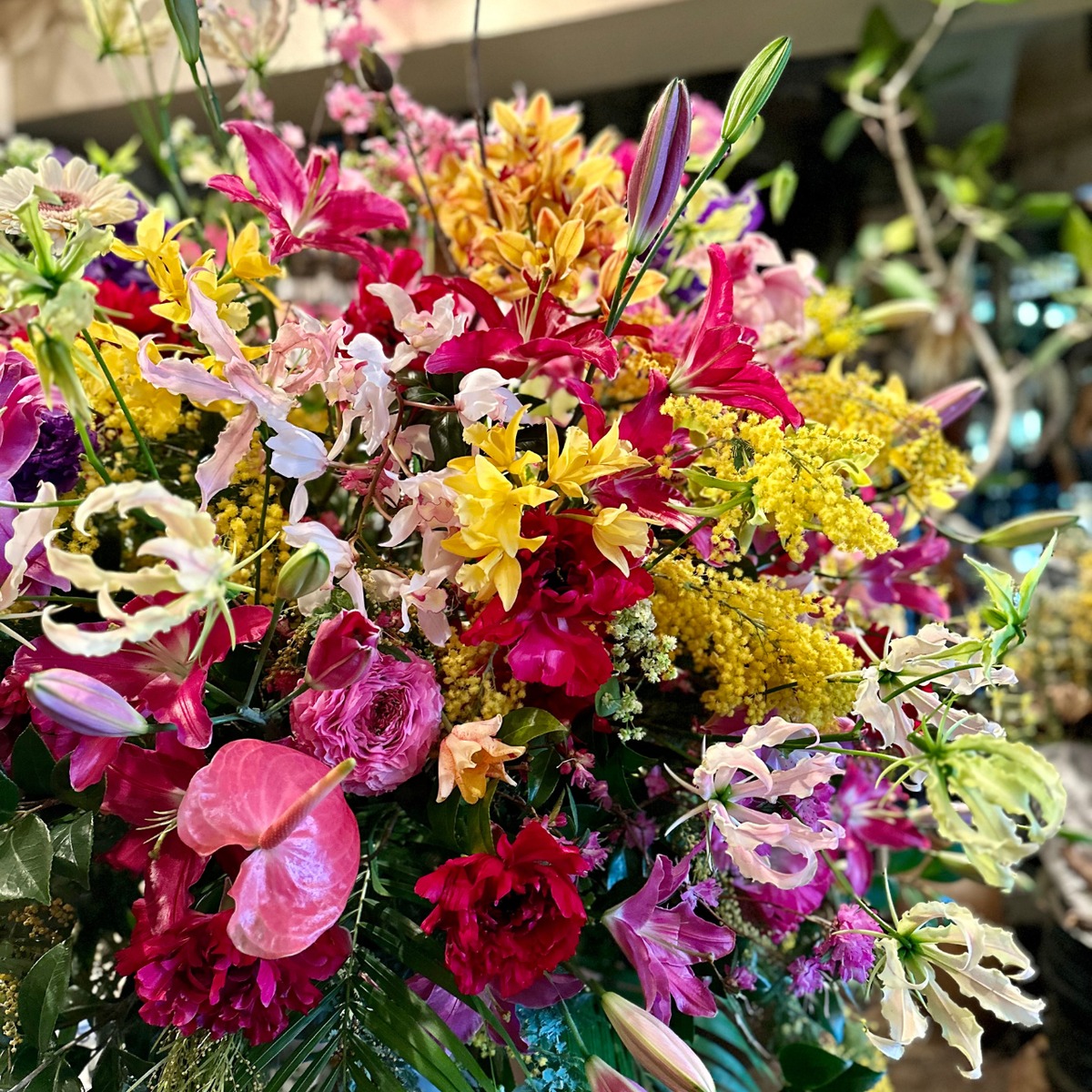 開店・開業・開院祝いに贈るお花のアレンジメント LLサイズ | FLOWERS NEST