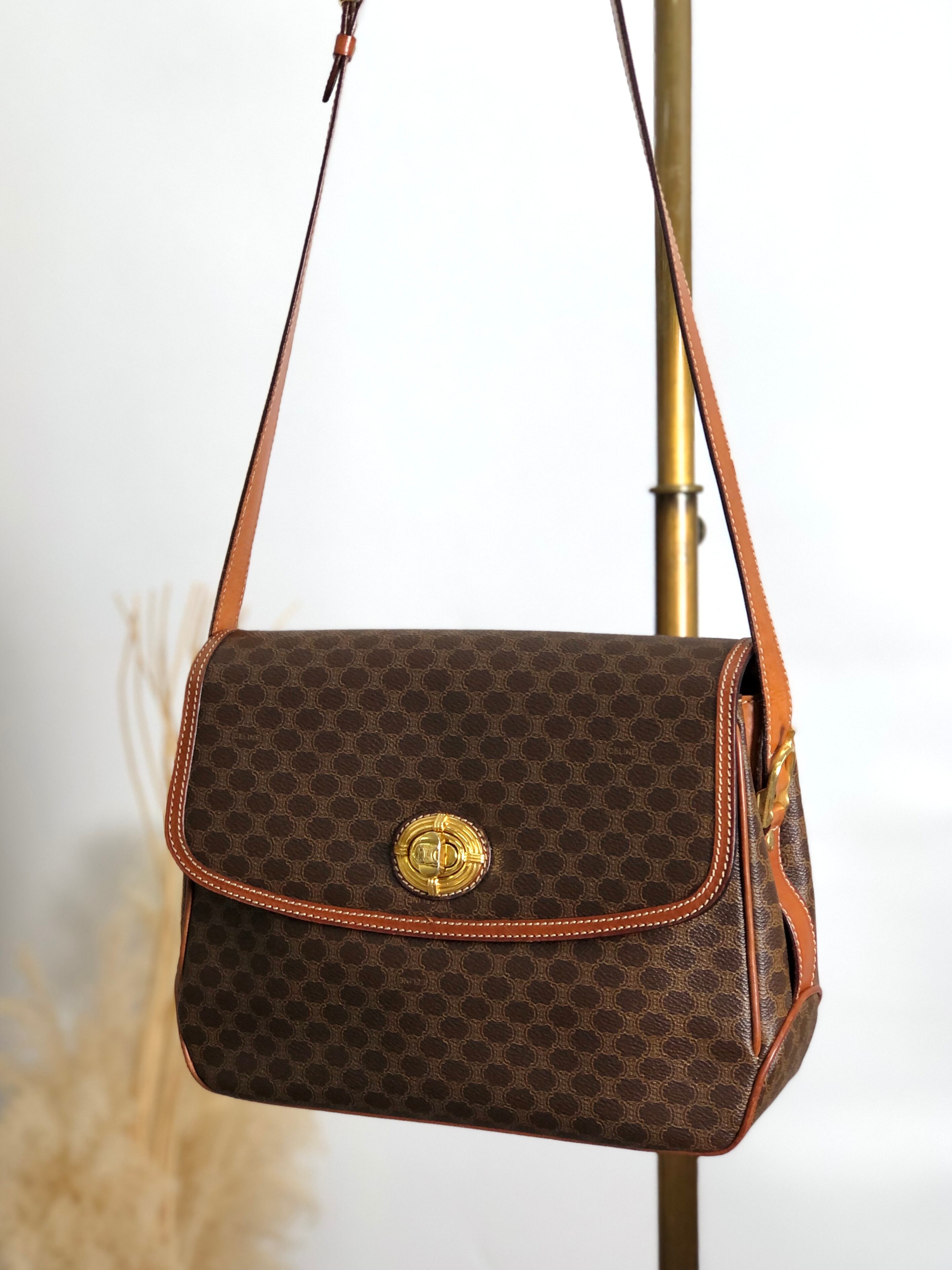日本直送 名牌中古包 】CELINE セリーヌ マカダム トリオンフ ターン