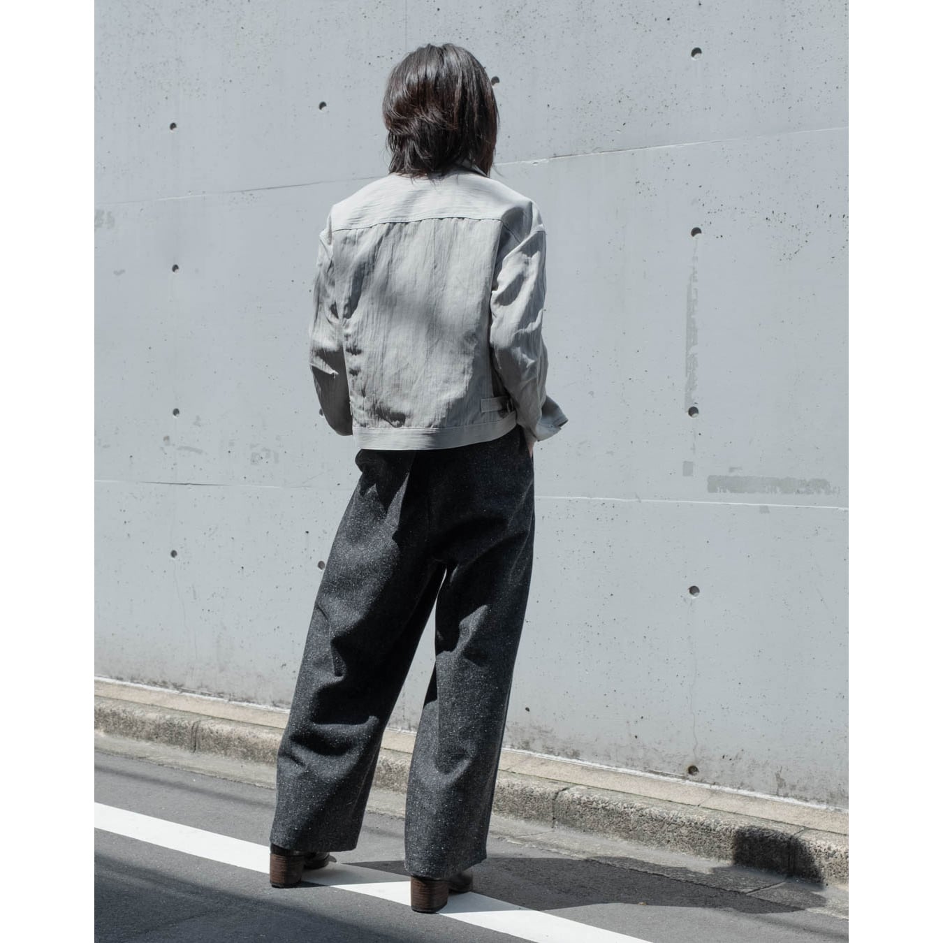 The Viridi-anne] (ザヴィリディアン) VI-3838-06 Ink dyed jacket