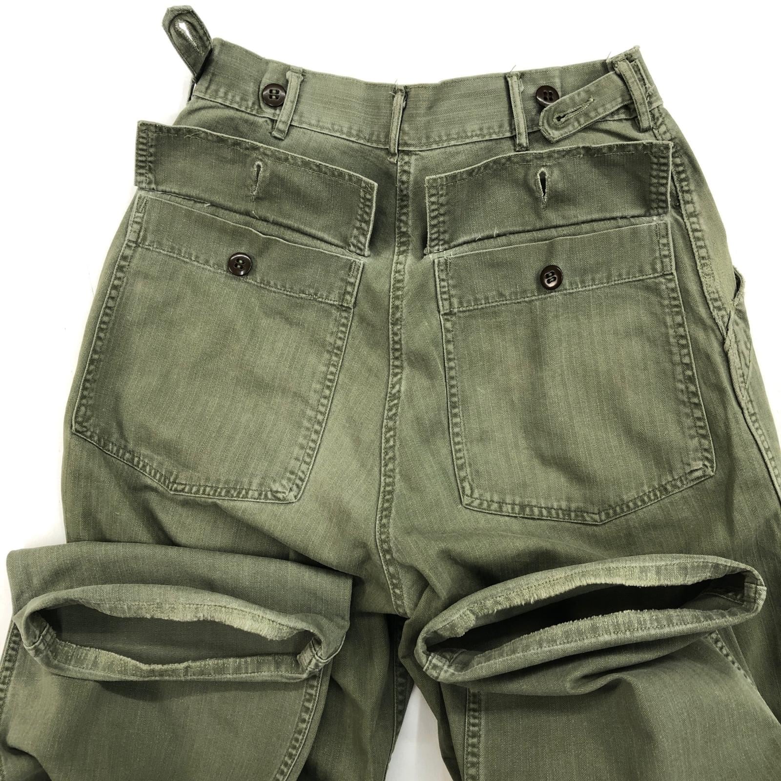 U.S.ARMY 40-50s M-47 HBT UTILITY TRUSERS ヘリンボーン ベイカー U.S.ARMY 40-50s M-47 HBT UTILITY TRUSERS ヘリンボーン ベイカー