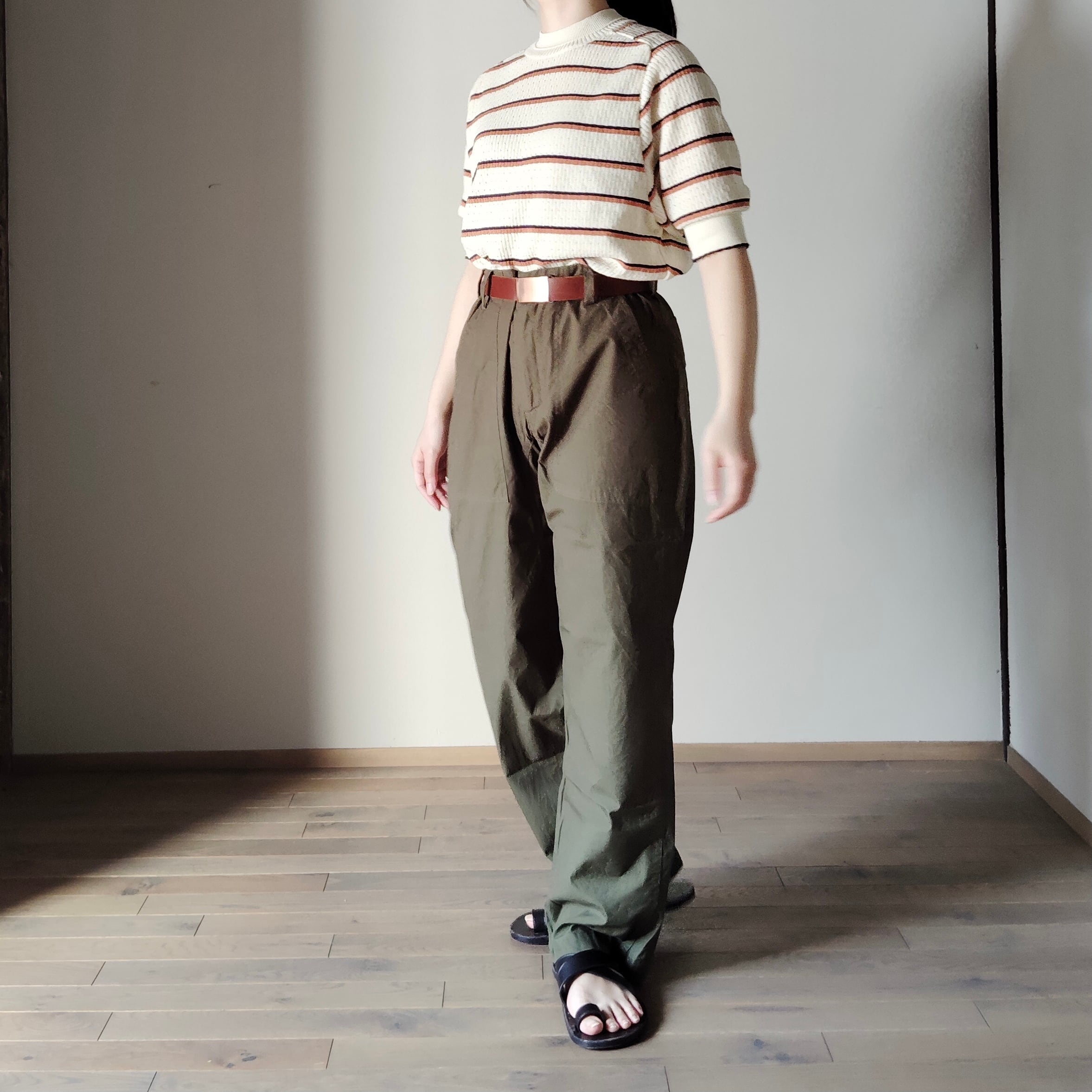 YAECA / ヤエカ LIKEWARE ベーカーパンツ OLIVE （POPLIN） #75602