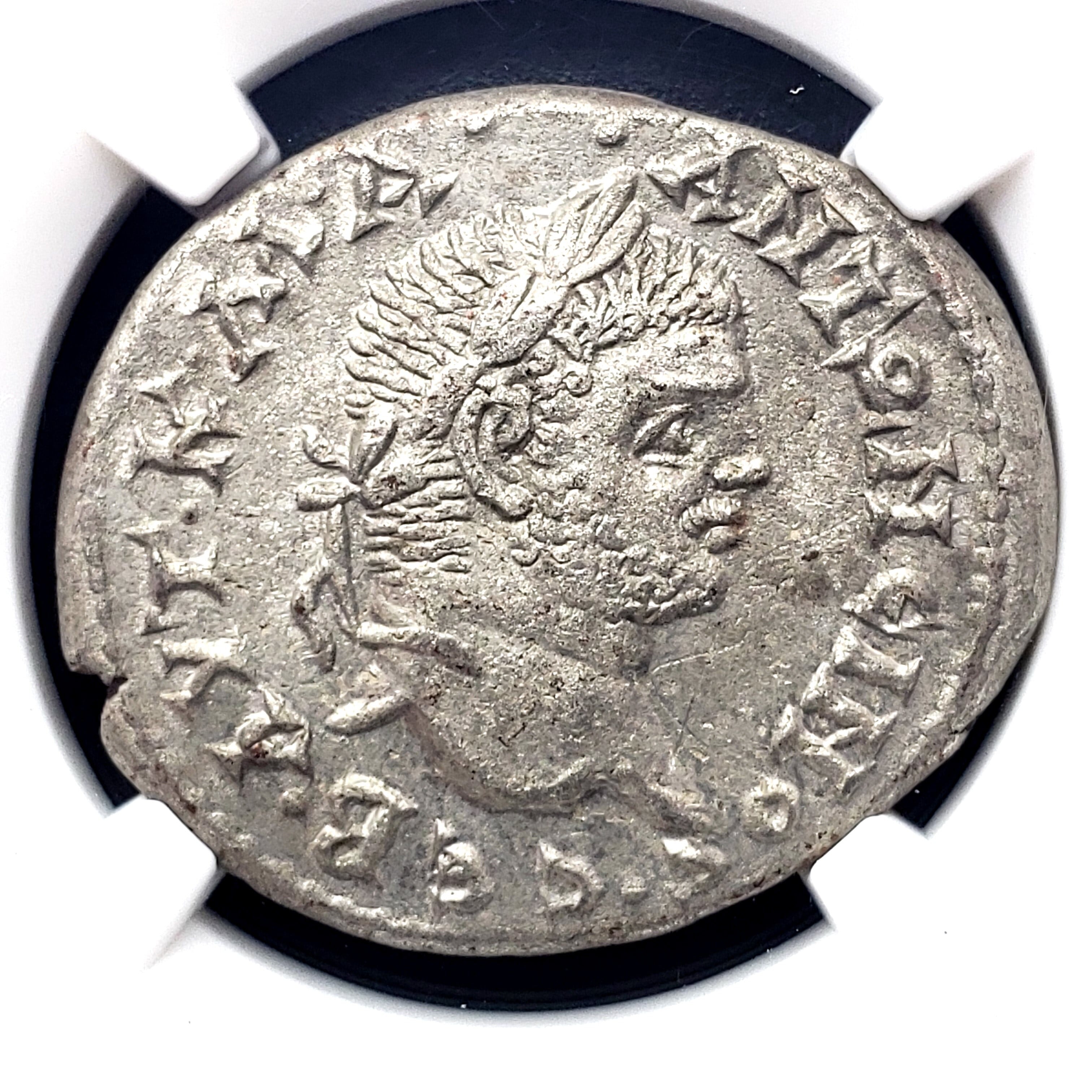 【レア！古代ローマ帝国 カラカラ帝 】 AD198 - 217 NGC XF