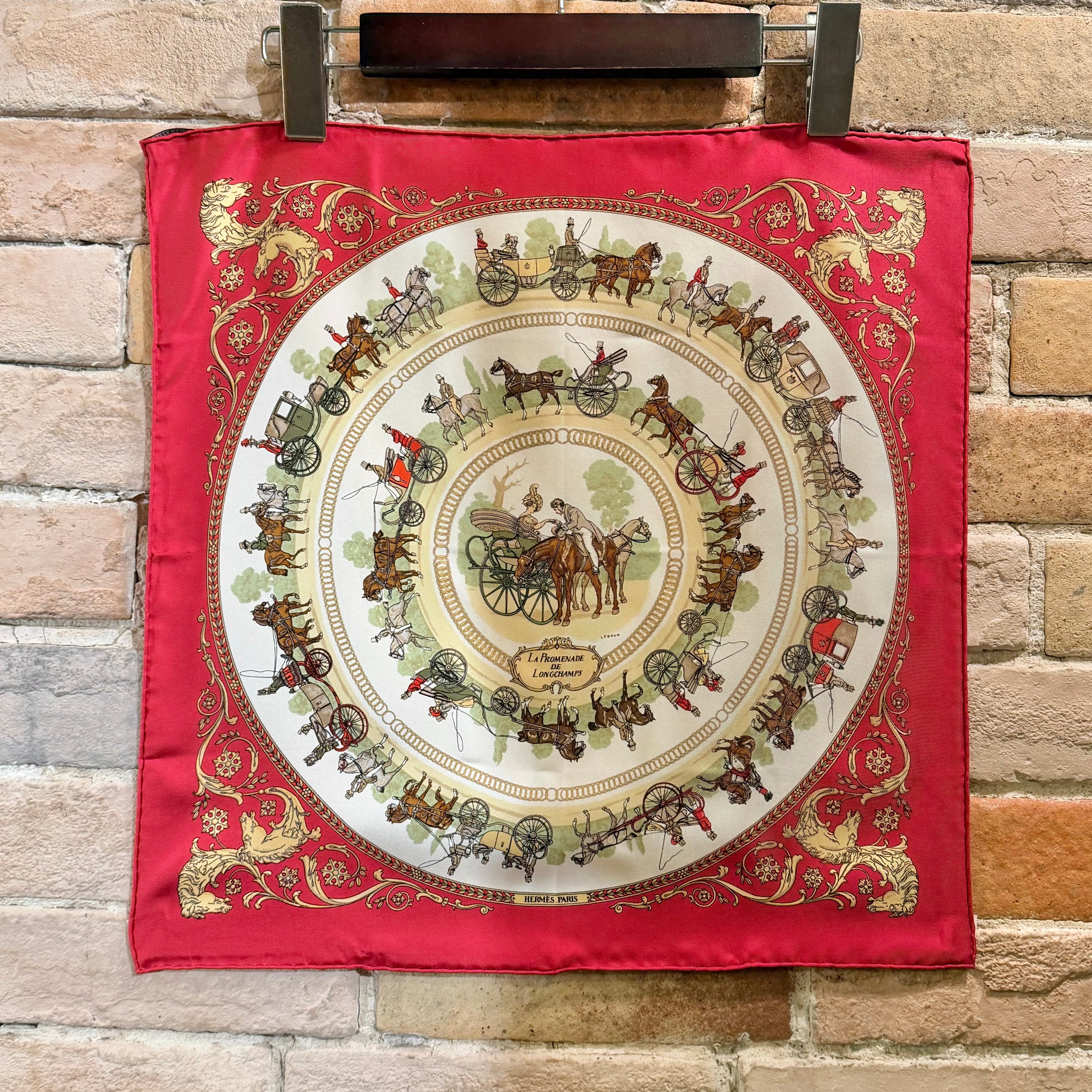 HERMES プチカレ 箱付き、状態◎《La Promenade de Longchamps