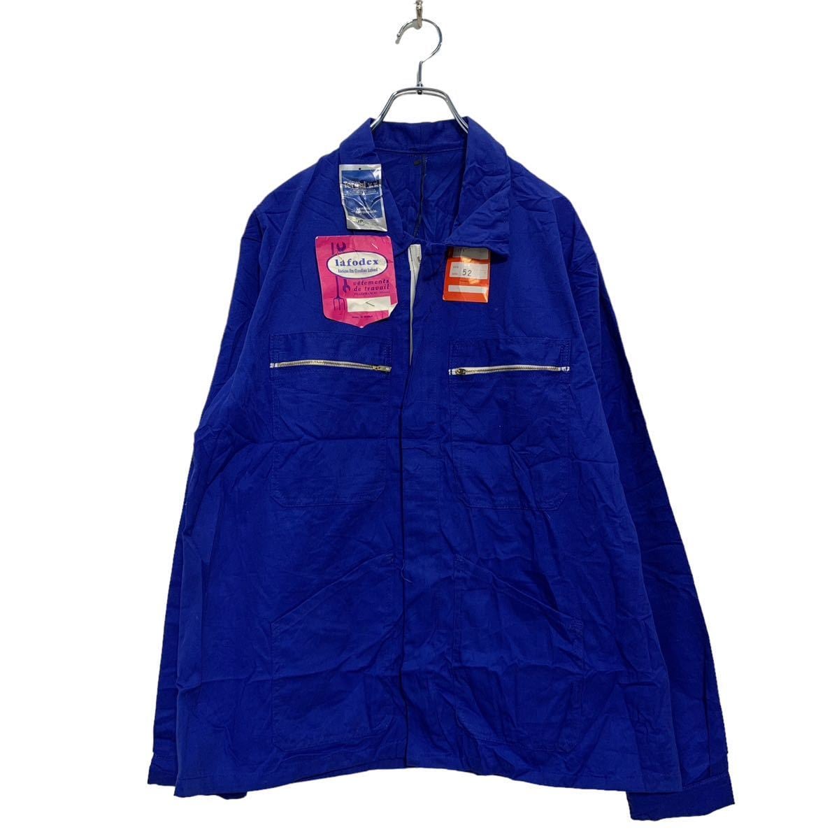 Tergal ユーロ ワークジャケット 52 XL〜 ブルー テルガル ビッグ